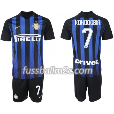 Fußballtrikots Inter Mailand KONDOGBIA 7 Kinder Heim Trikotsatz 2018-2019